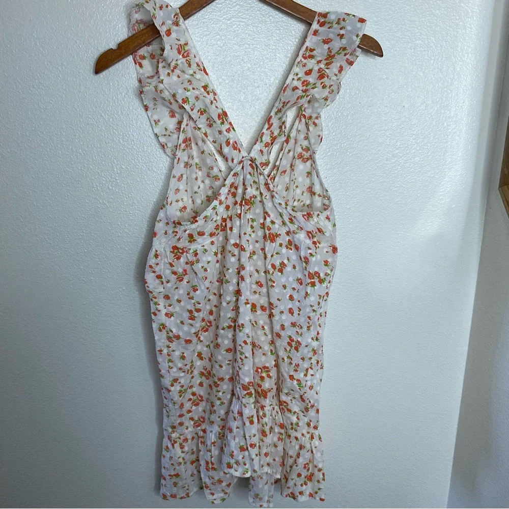 R ASOS Floral Top Womens Size 6 Picnic Minimalist Cottagecore - Picture 7 of 10